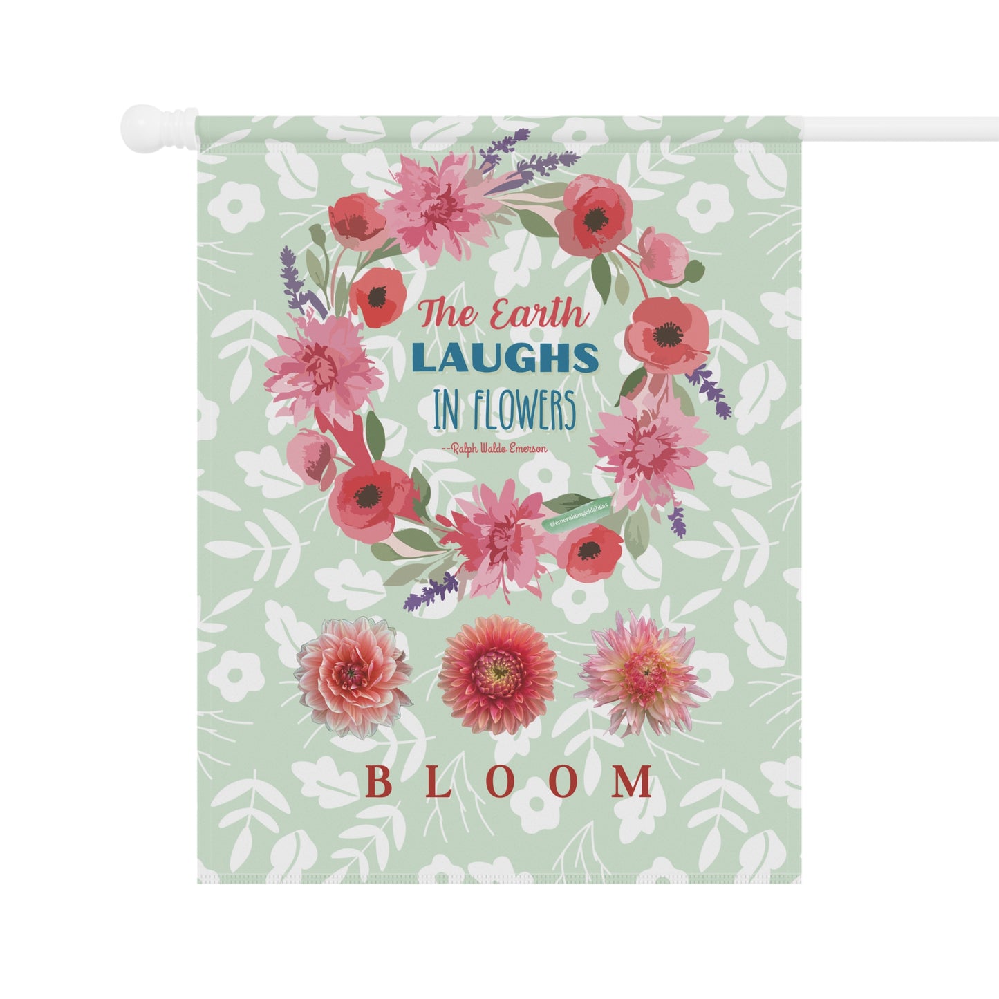 The Earth Laughs in Flower Go Bloom - Garden & House Banner