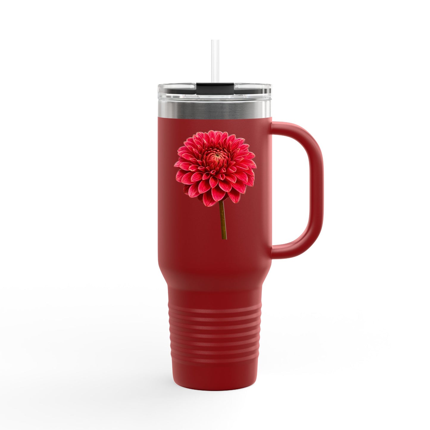 Travel Mug Dahlia Delight Premium Insulated Mug, Extra Tall Popular Style 40oz