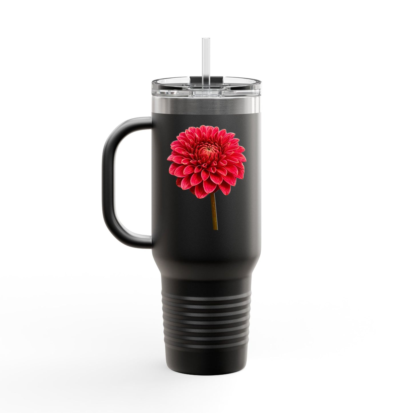 Travel Mug Dahlia Delight Premium Insulated Mug, Extra Tall Popular Style 40oz