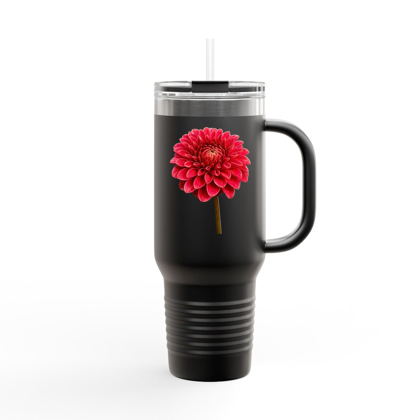 Travel Mug Dahlia Delight Premium Insulated Mug, Extra Tall Popular Style 40oz