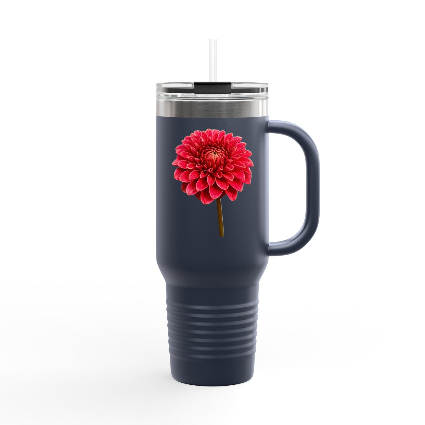 Travel Mug Dahlia Delight Premium Insulated Mug, Extra Tall Popular Style 40oz
